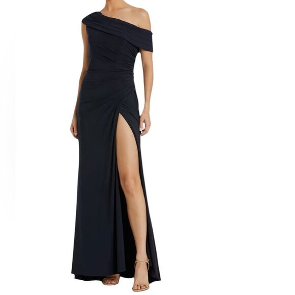 Ieena Mac Duggal 26517 Sleeveless Foldover Off Shoulder Gown Dress NWT Women’s 8 - Picture 1 of 14